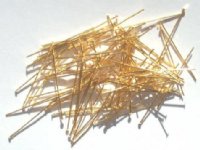 100 1" 24ga Bright Gold Fine Head Pins